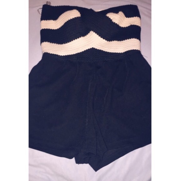 Black And white Romper - Picture 1 of 3